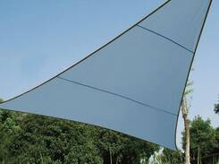 Żagiel przeciwsłoneczny trójkątny - zacieniacz - 3.6 x 3.6 x 3.6m - niebiesko-szary